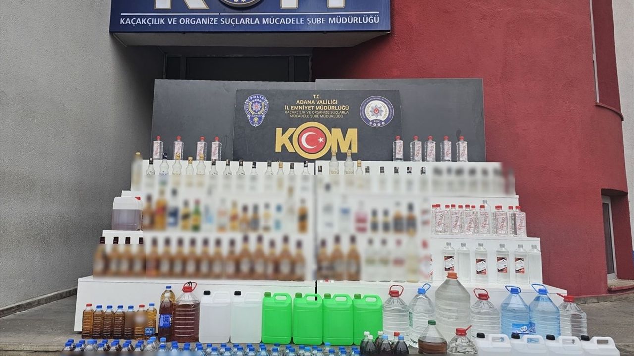 Adana'da 567 Litre Sahte İçki Operasyonu