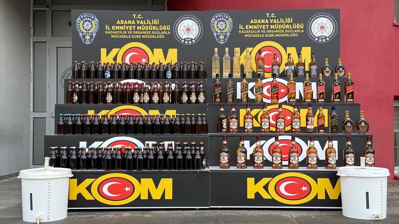 Adana'da Sahte İçki Operasyonu: İki Gözaltı