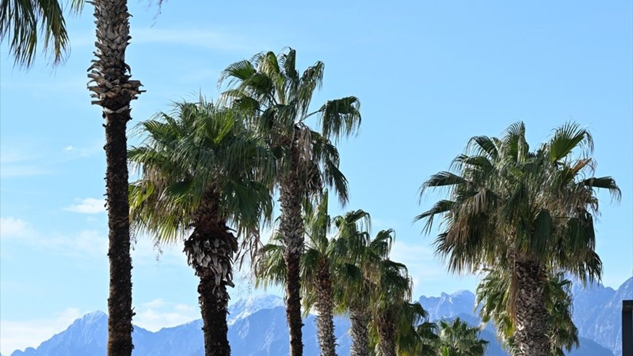 Antalya'da Güneşli Hava Deniz Keyfini Artırdı