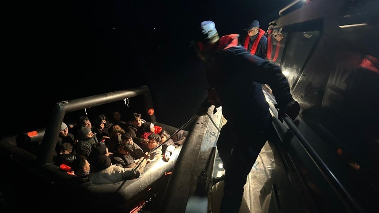 Bodrum Açıklarında Düzensiz Göçmen Kurtarma Operasyonu