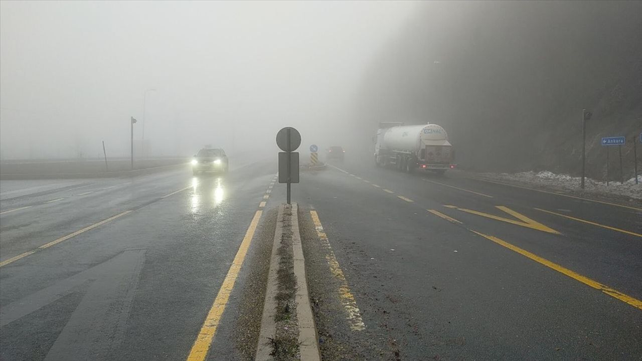 Bolu Dağı'nda Sis Etkisi