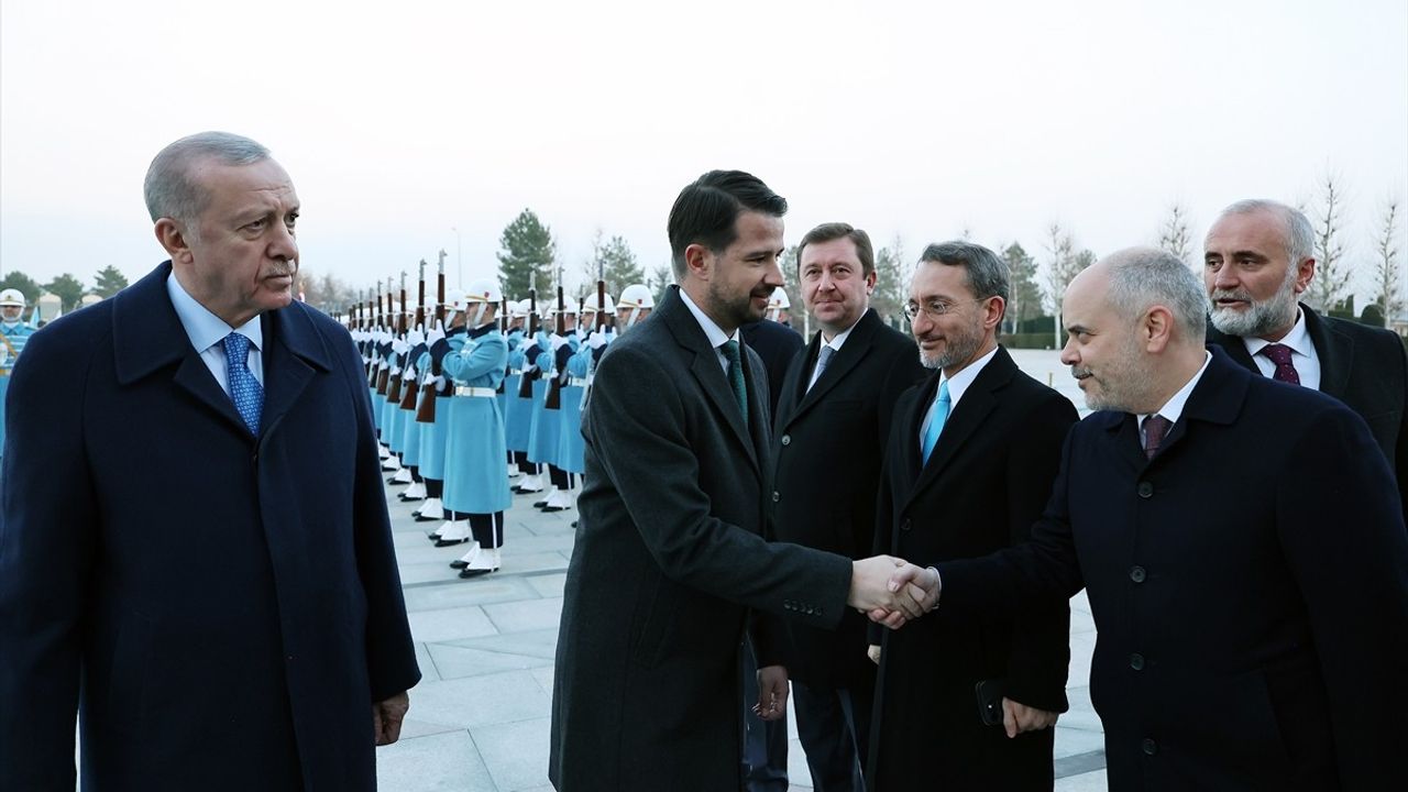Cumhurbaşkanı Erdoğan, Karadağ Cumhurbaşkanı Milatoviç'i Resmi Törenle Ağırladı