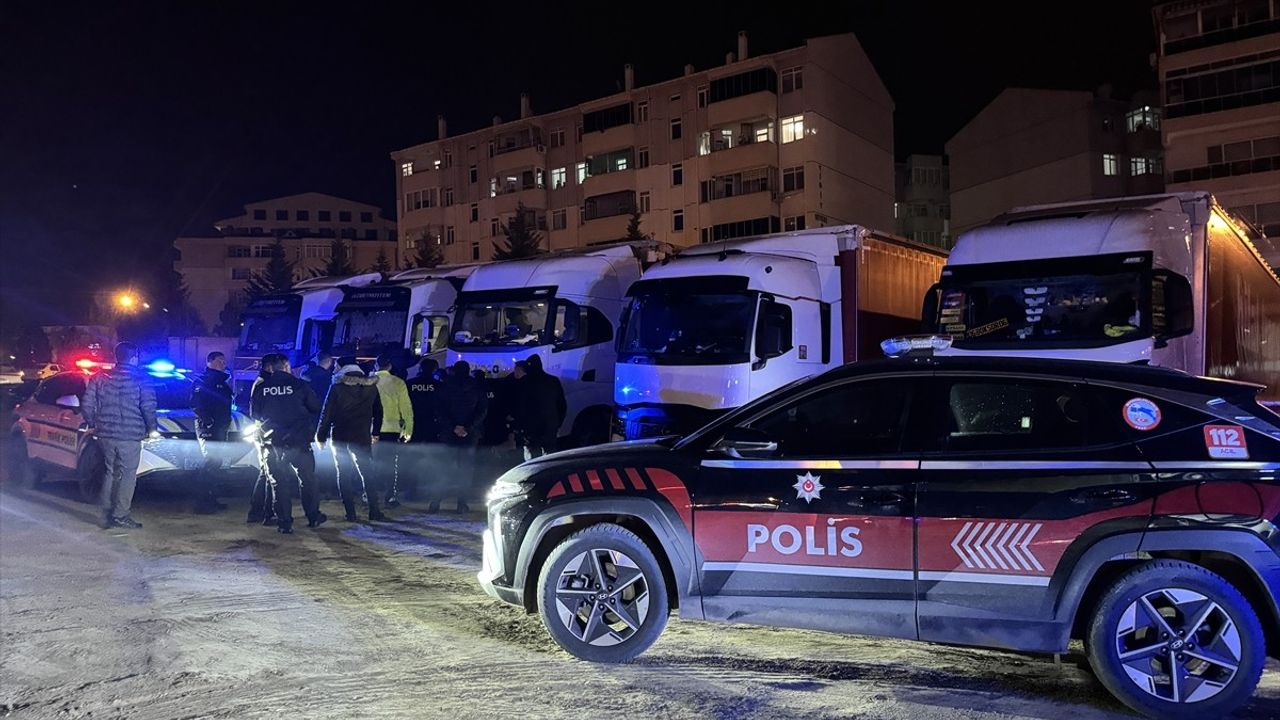 Edirne'de Tır Sürücüleri Polise Mukavemet Etti
