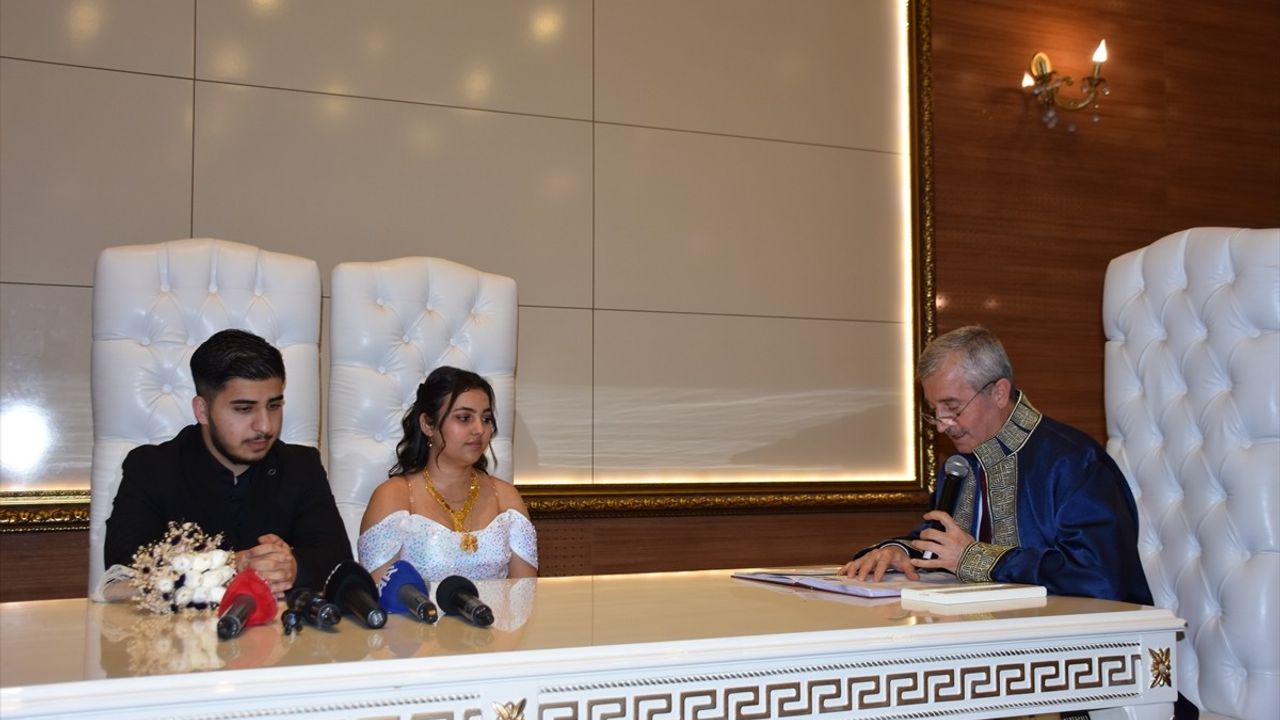 Gaziantep'te Yılın Son Nikahı Kıyıldı