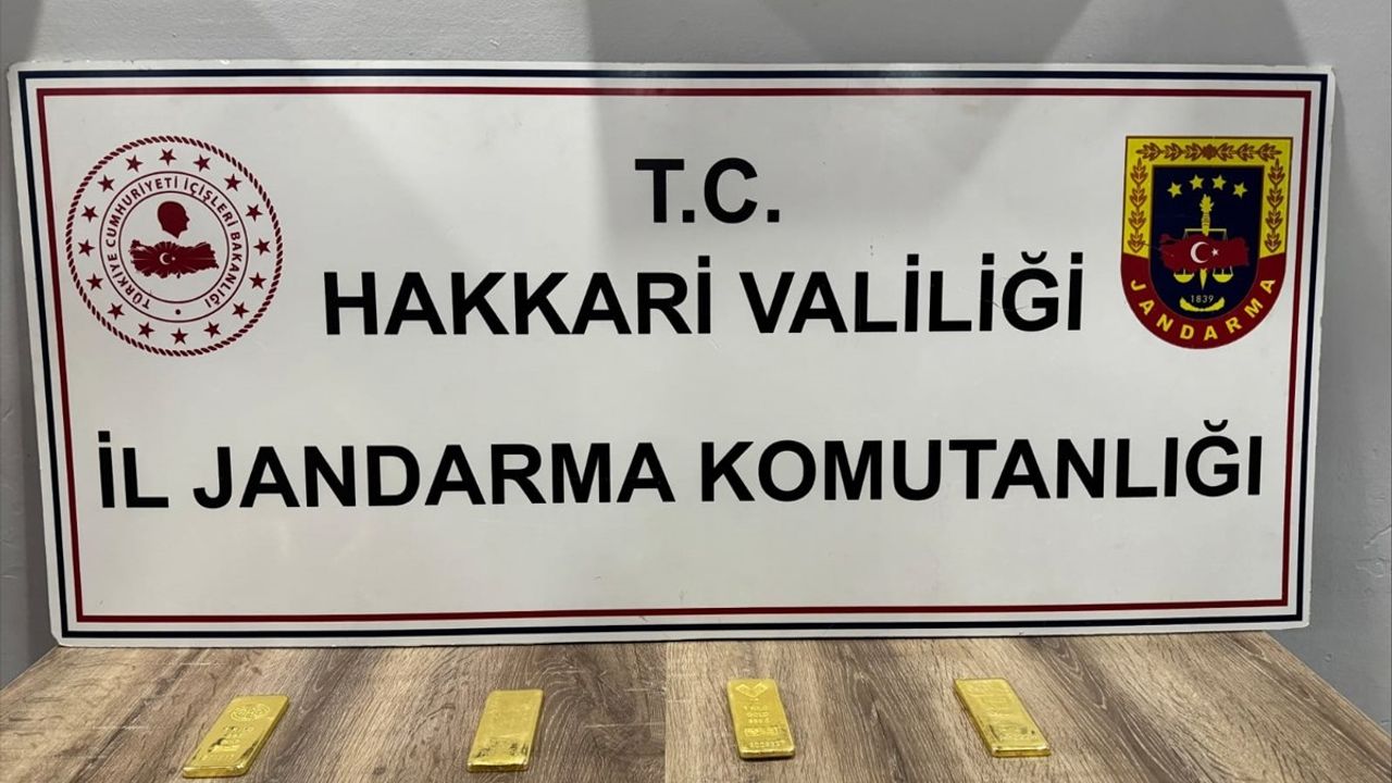 Hakkari'de Kaçak Altın Yakalandı