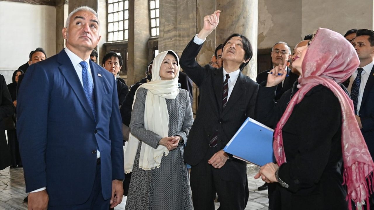 Japonya Veliaht Prens ve Prensesi Ayasofya'yı Ziyaret Etti
