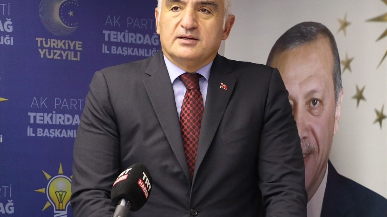 Kültür ve Turizm Bakanı Ersoy'dan Tekirdağ'da Önemli Açıklamalar