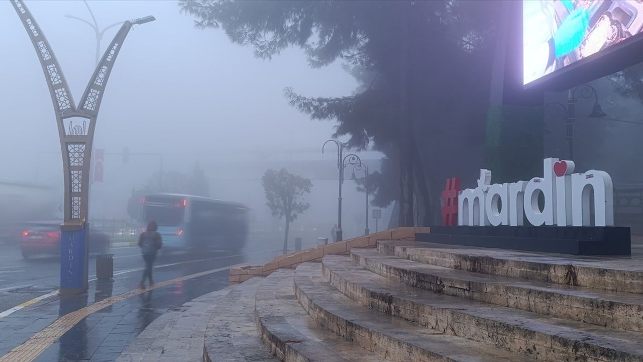 Mardin'de Yoğun Sis Hayatı Olumsuz Etkiledi