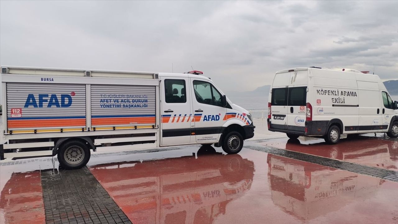 Mudanya'da Kayıp Kişiyi Arama Faaliyetleri Devam Ediyor