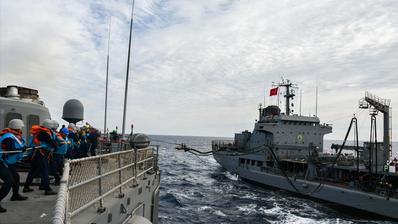 Türk Deniz Görev Grubu Libya Açıklarında Eğitim Gerçekleştirdi