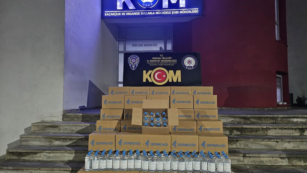 Adana'da 720 Litre Kaçak Etil Alkol Ele Geçirildi