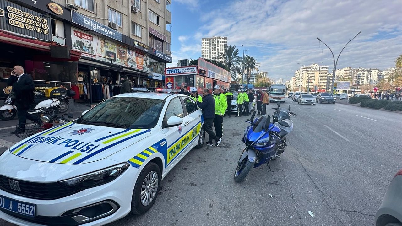Adana'da Dron Destekli Trafik Uygulaması Yapıldı