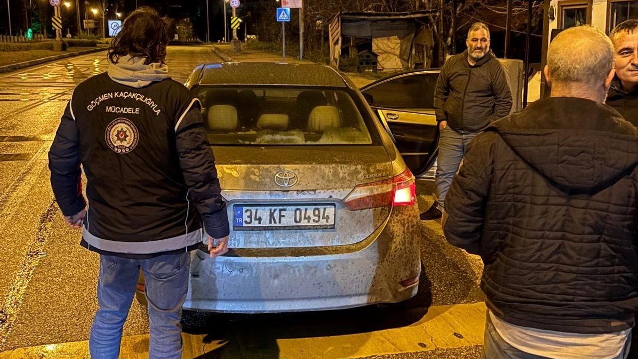 Amasya'da Yol Kontrolünde Düzensiz Göçmenler Yakalandı