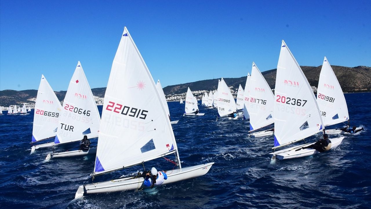 Bodrum'da ILCA Avrupa Kupası Yelken Yarışları Düzenlendi