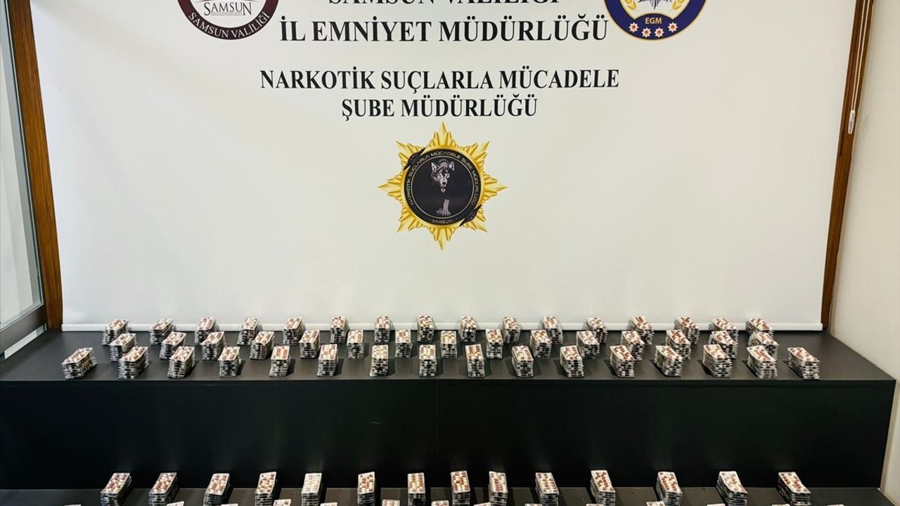 Samsun'da Sentetik Ecza Operasyonu: 7 Bin 600 Adet Ele Geçirildi