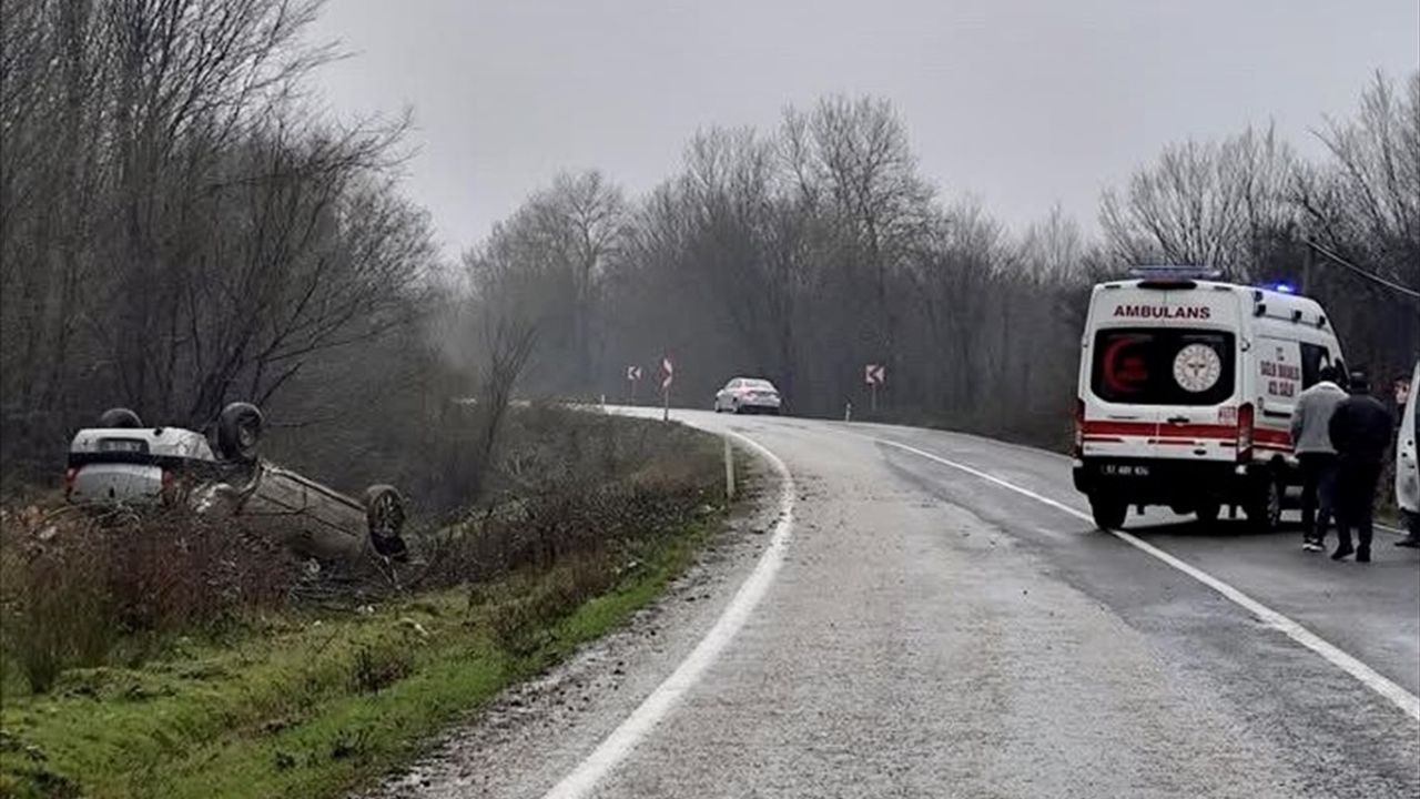 Sinop'ta Üç Farklı Trafik Kazasında 8 Yaralı