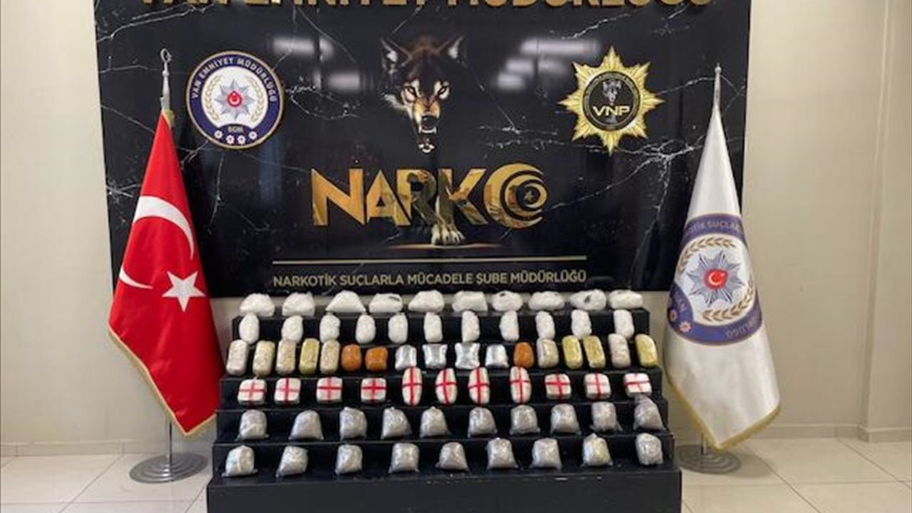 Van'da Uyuşturucu Operasyonu: 55 Kilo Madde Ele Geçirildi