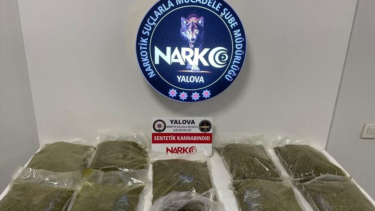 Yalova'da Uyuşturucu Operasyonu: 9,7 Kilogram Ele Geçirildi
