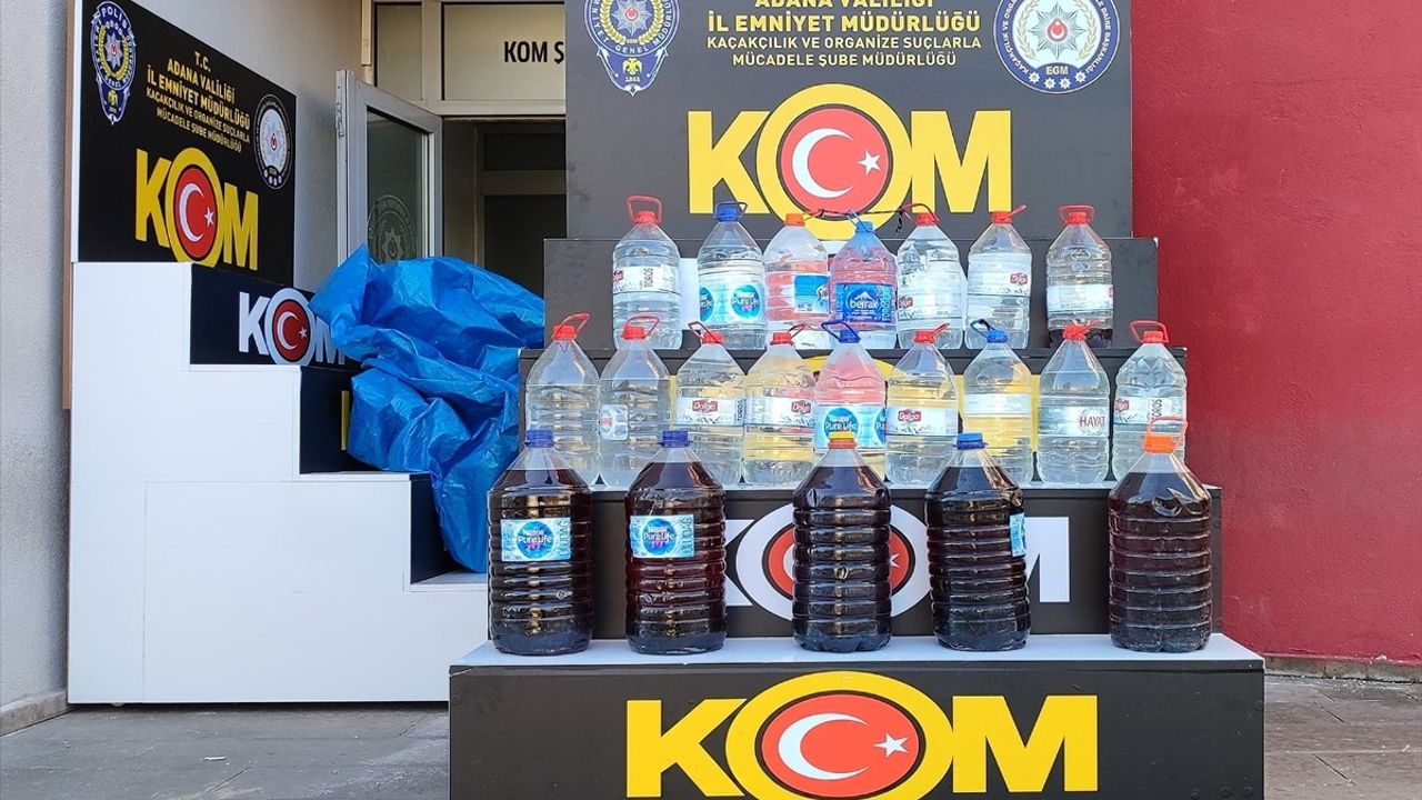 Adana'da 750 Litre Sahte İçki ve Üç Gözaltı
