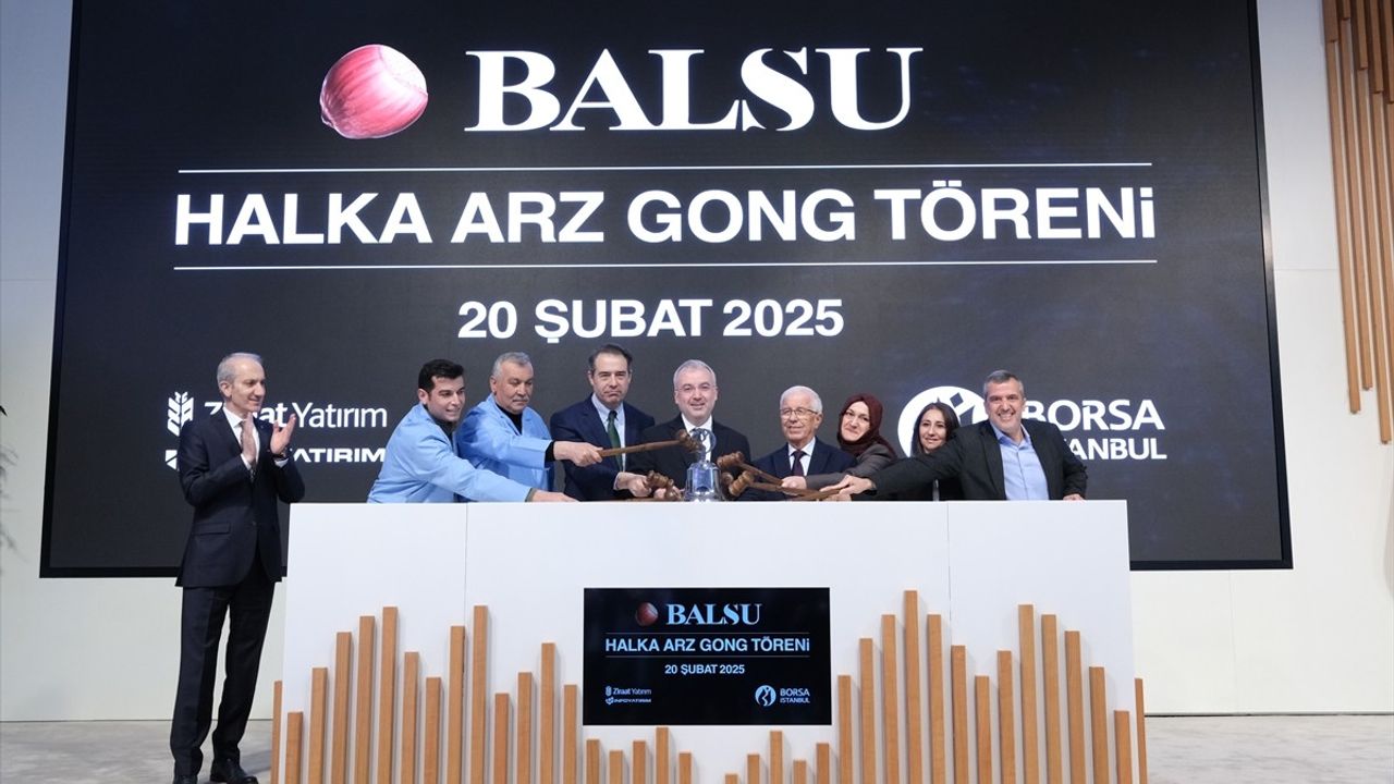 Borsa İstanbul'da Balsu Gıda'nın Halka Arz Gong Töreni