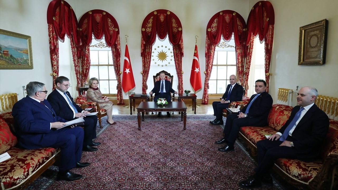Cumhurbaşkanı Erdoğan, Valentina Matviyenko'yu Ağırladı