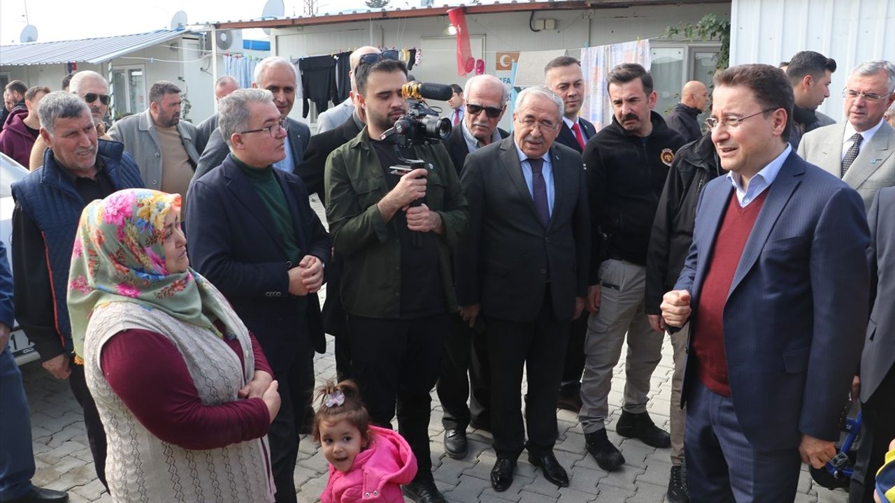 DEVA Partisi Genel Başkanı Babacan Hatay'da Ziyaretlerde Bulundu