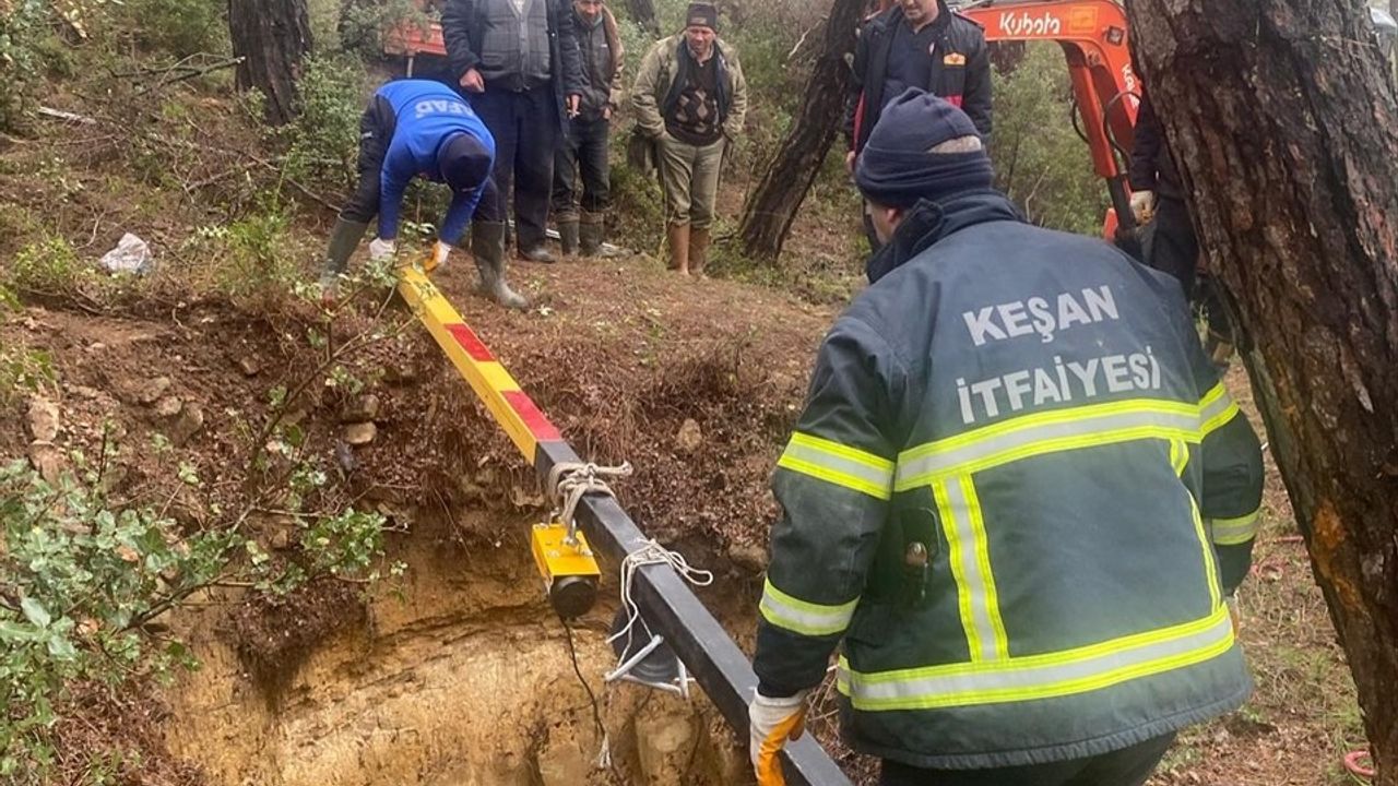 Edirne'de Keçilerin Çukurdan Kurtarılması
