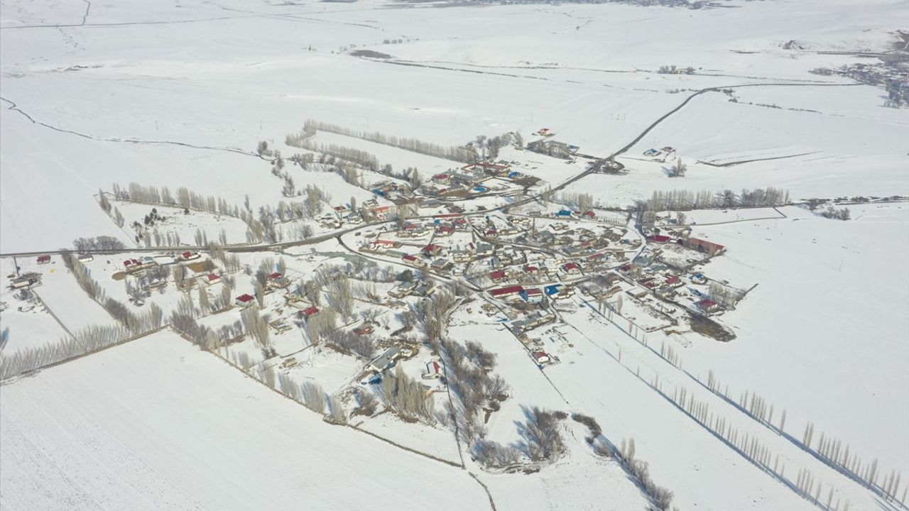 Kars'ta Kar Yağışı Hayatı Etkiledi