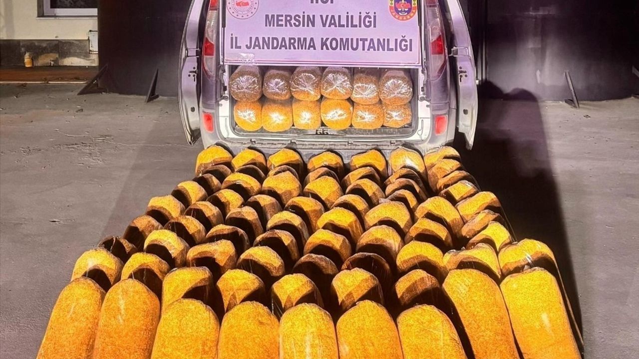 Mersin'de Sahte Bandrollü Tütün Operasyonu