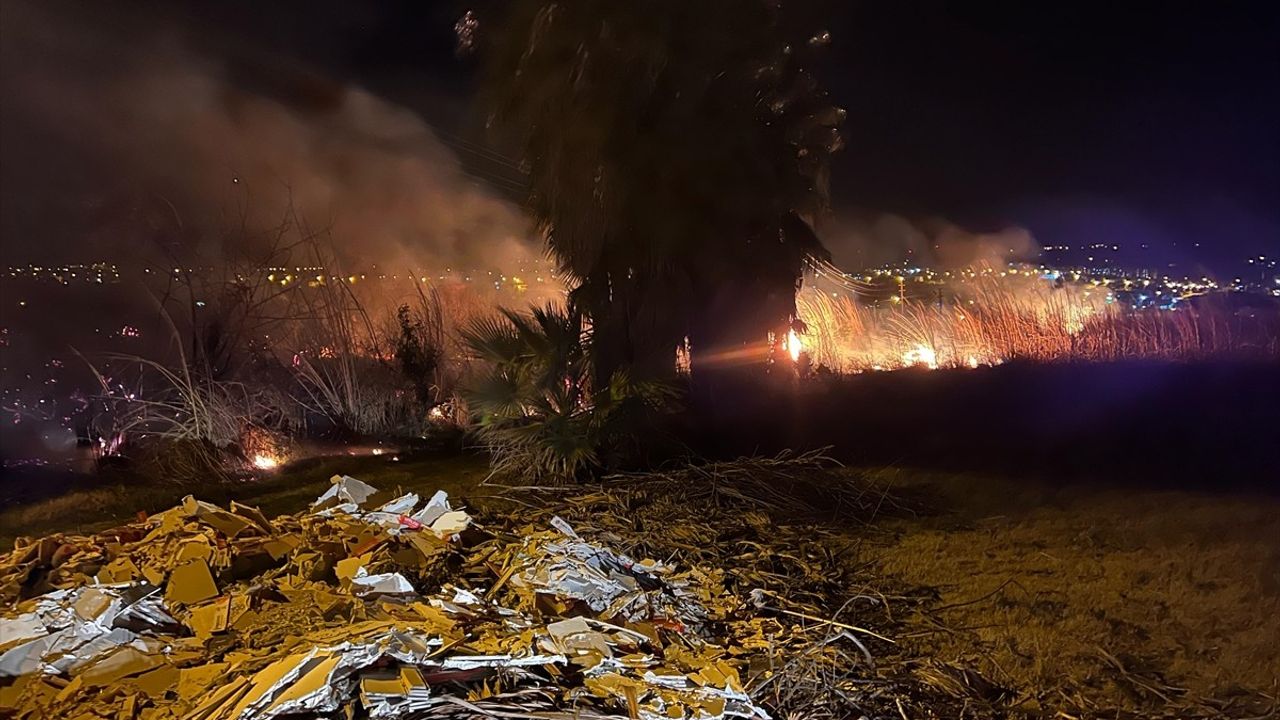 Mersin'de Sazlık Alanında Yangın Kontrol Altına Alındı