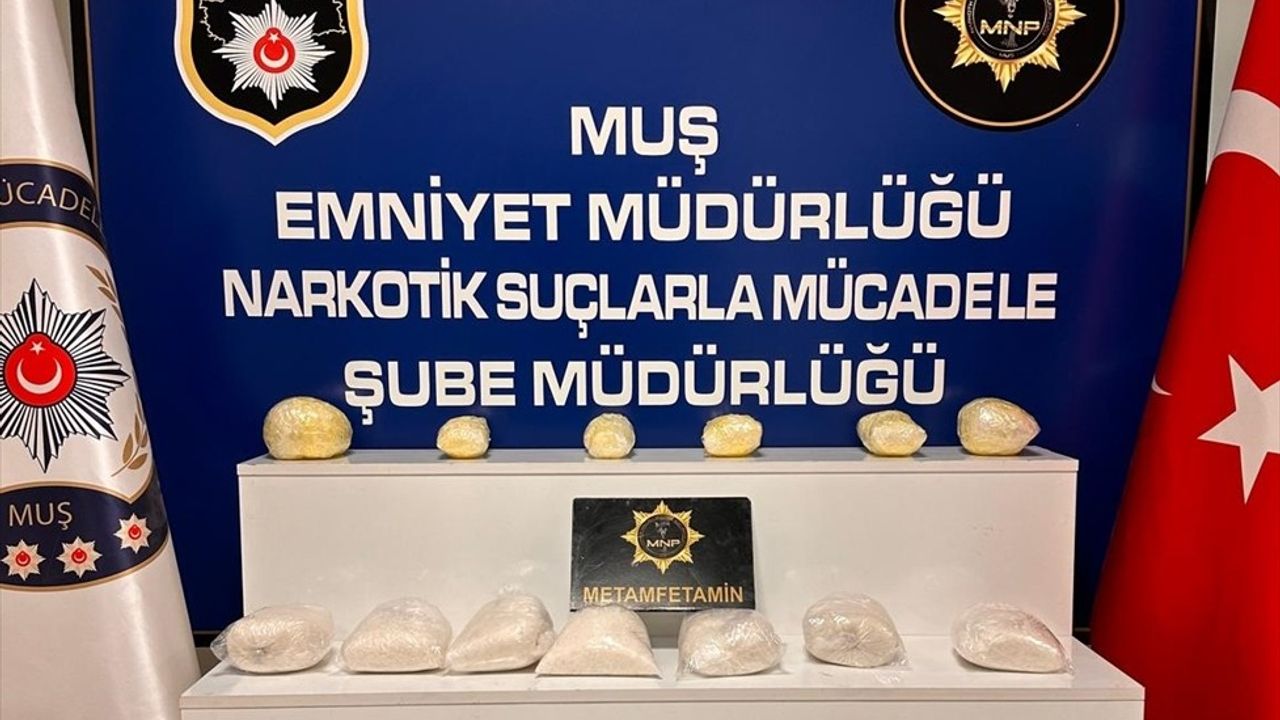 Muş'ta 17 Kilo Sentetik Uyuşturucu Ele Geçirildi