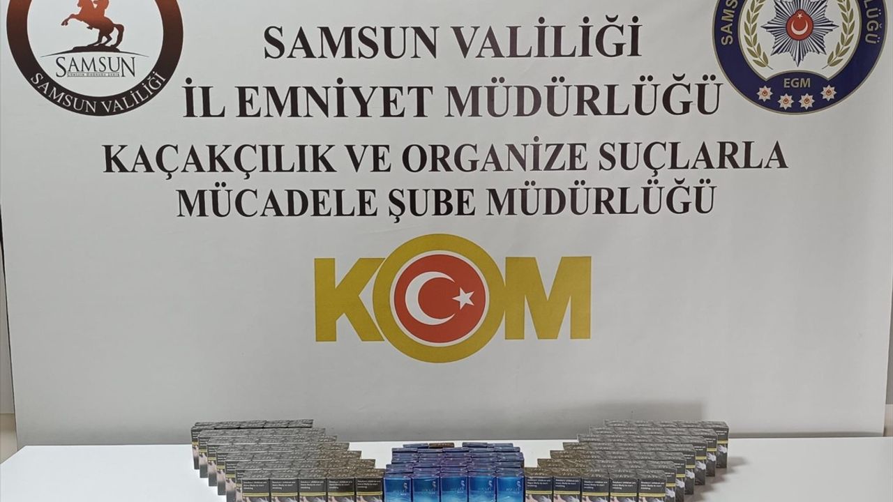 Samsun'da Kaçak Sigara Operasyonu: Tır Sürücüsü Gözaltına Alındı