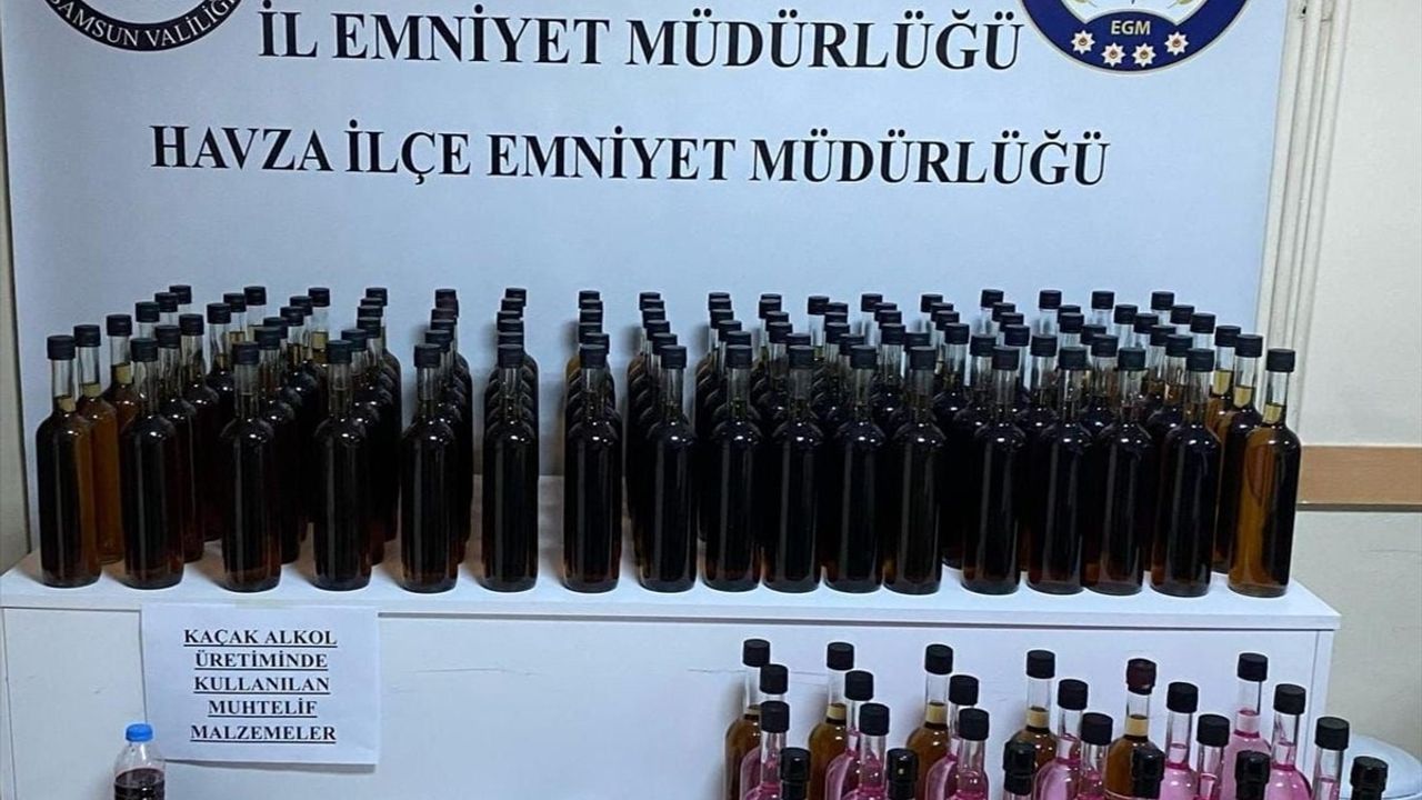 Samsun'da Sahte İçki Operasyonu: 5 Gözaltı
