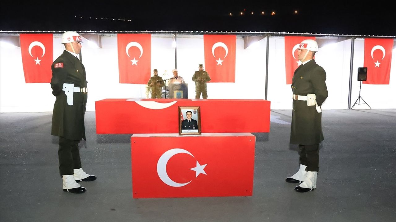 Şırnak'ta Piyade Uzman Çavuş Mustafa Bazna için Tören Düzenlendi