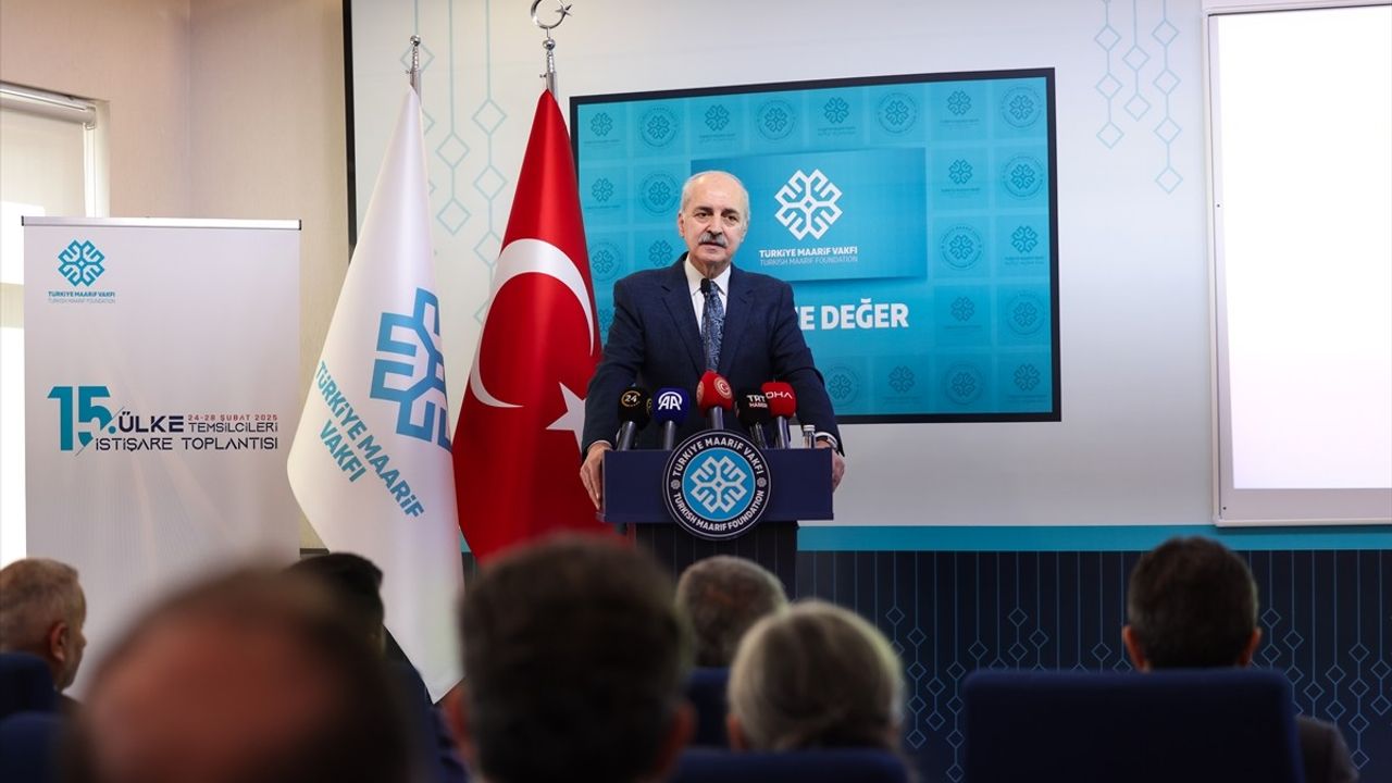 TBMM Başkanı Kurtulmuş, Türkiye Maarif Vakfı Toplantısında Önemi Vurguladı