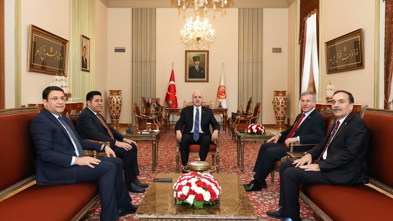 TBMM Başkanı Kurtulmuş, Yeni Yol Partisi'nin Liderini Ağırladı