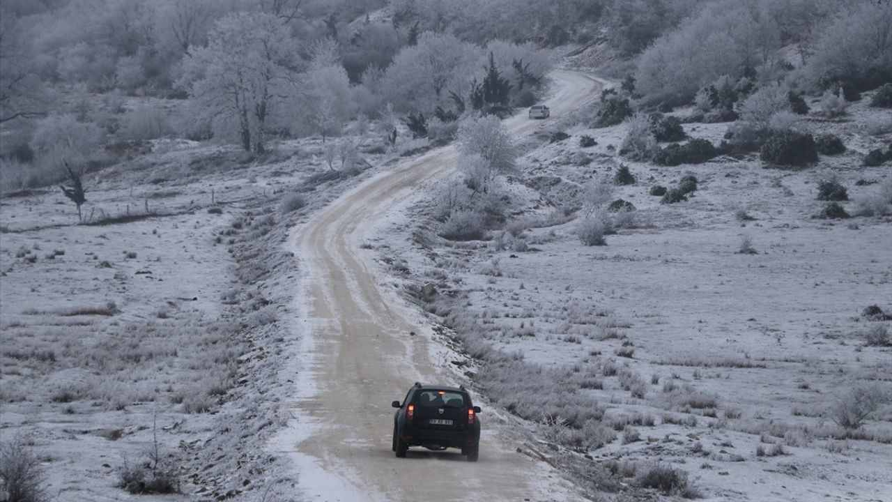 Tekirdağ'da Yüksek Kesimlerde Kar Etkisini Gösterdi
