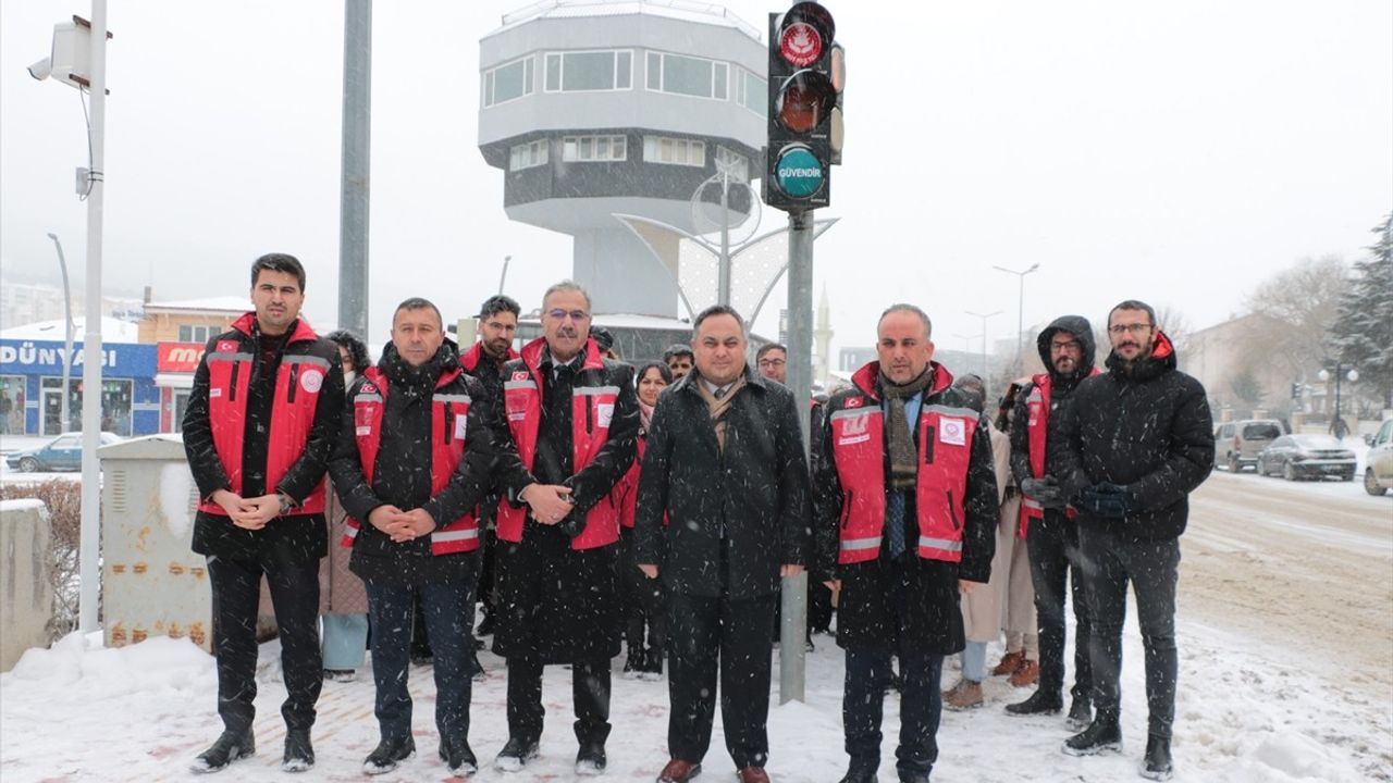 Yozgat'ta Aile Yılı İçin Özel Trafik Işıkları