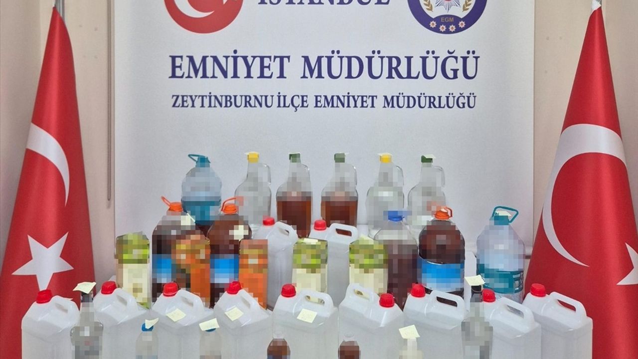 Zeytinburnu'nda Sahte İçki Operasyonu: İki Zanlı Gözaltında
