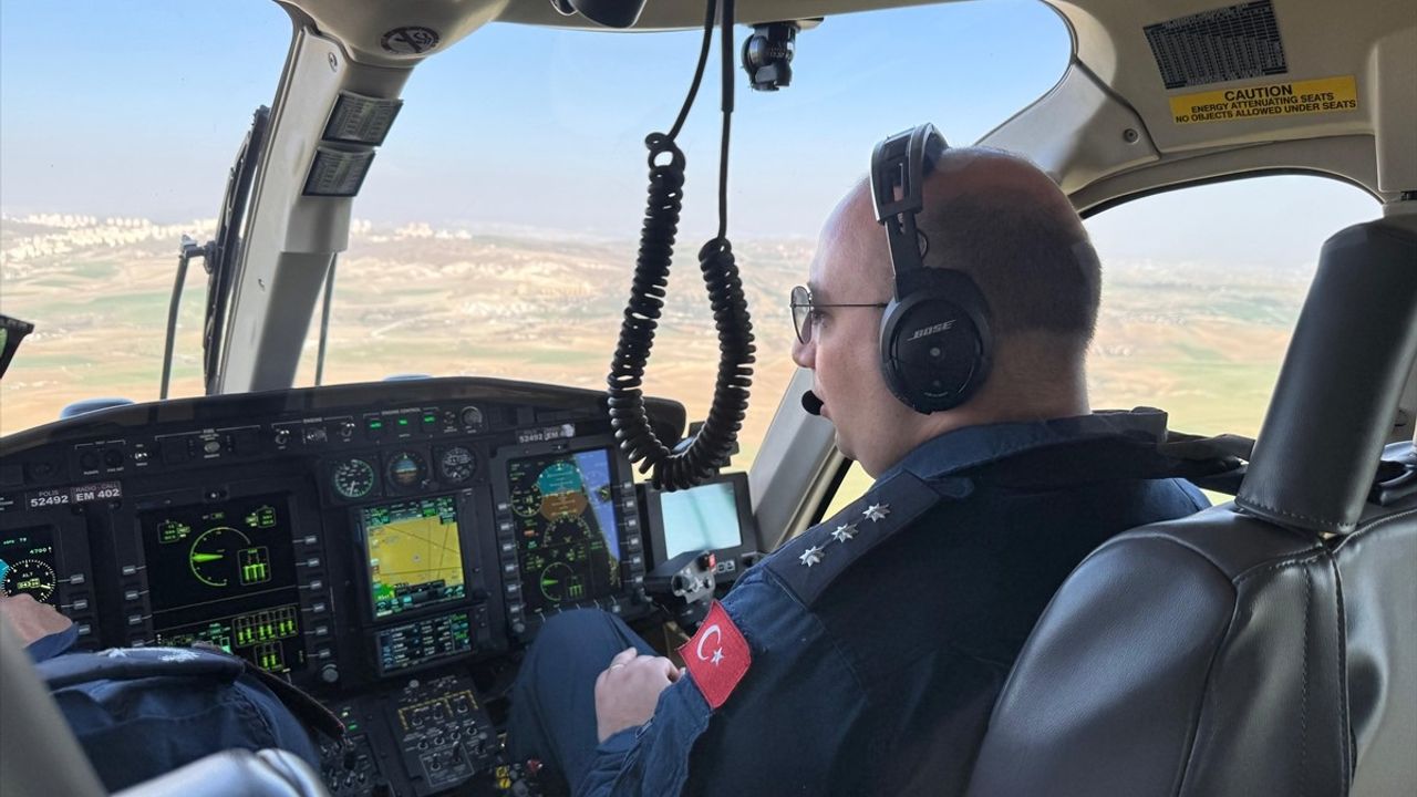 Ankara'da Bayram Öncesi Havadan Trafik Denetimi