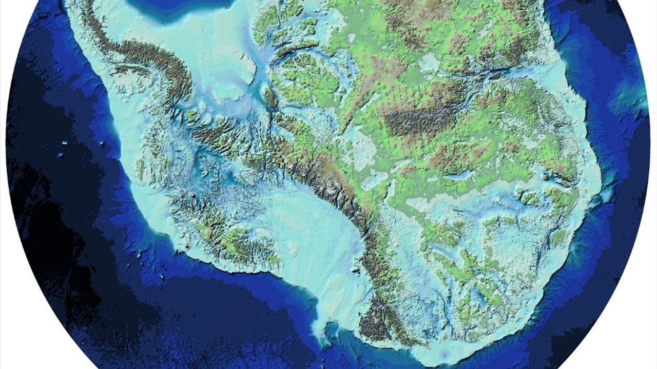 Antarktika'nın Buzulsuz Görünüm Haritası Hazırlandı