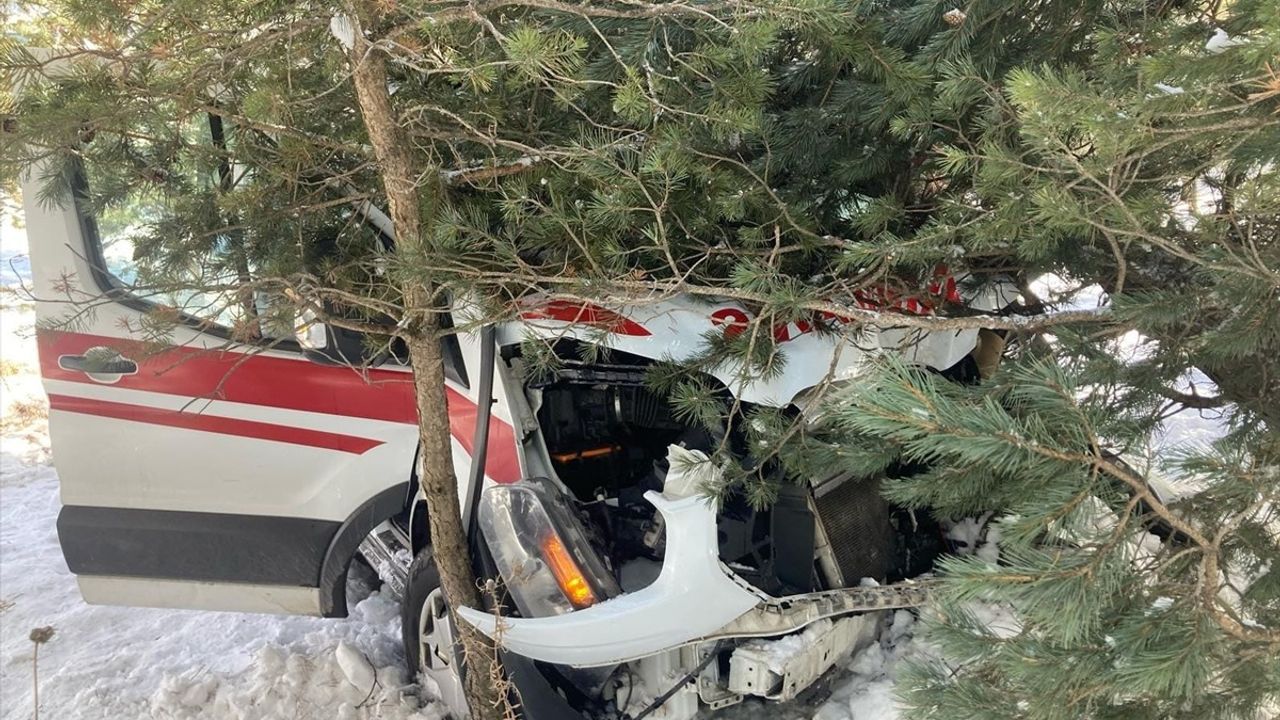 Ardahan'da Ambulans Kazası: 3 Sağlık Personeli Yaralandı