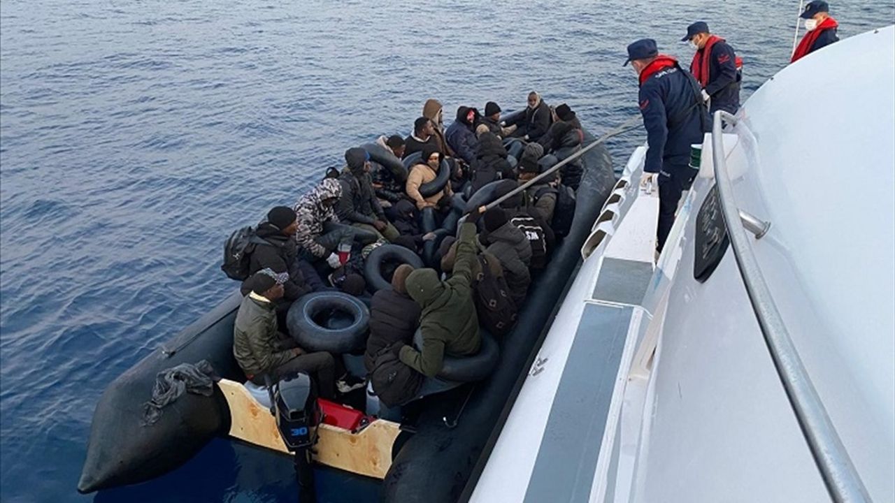Fethiye'de 34 Düzensiz Göçmen Yakalandı