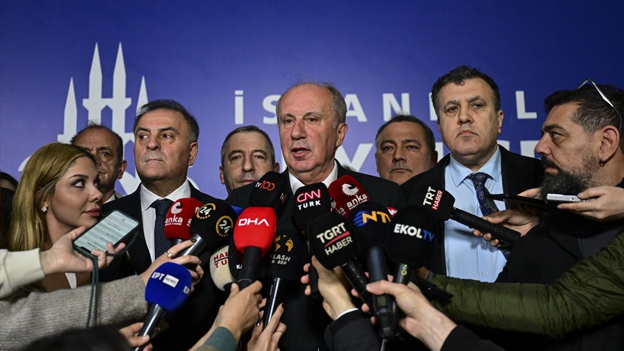 Memleket Partisi Genel Başkanı İnce, İBB'yi Destek İçin Ziyaret Etti