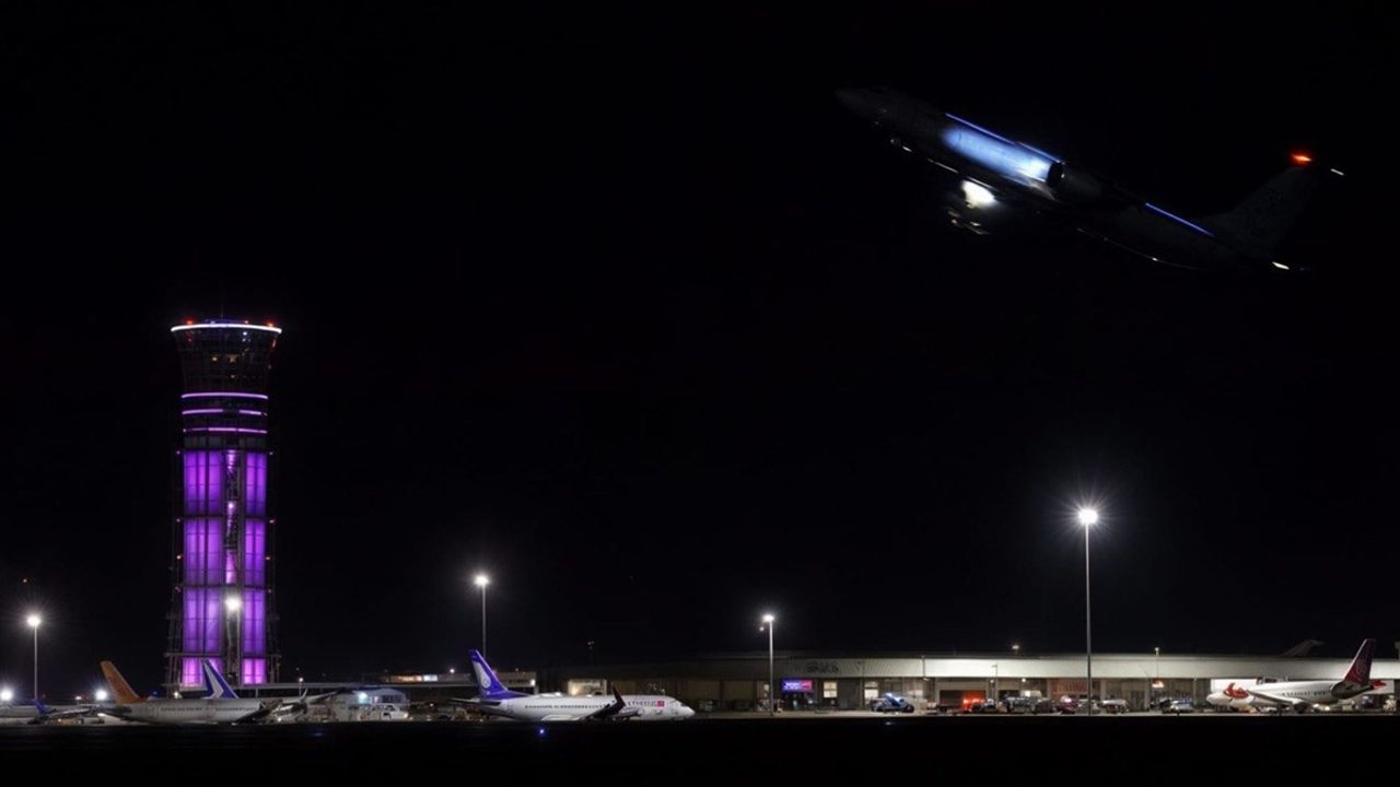 Sabiha Gökçen Havalimanı Kadınlar Günü İçin Işıklandırıldı