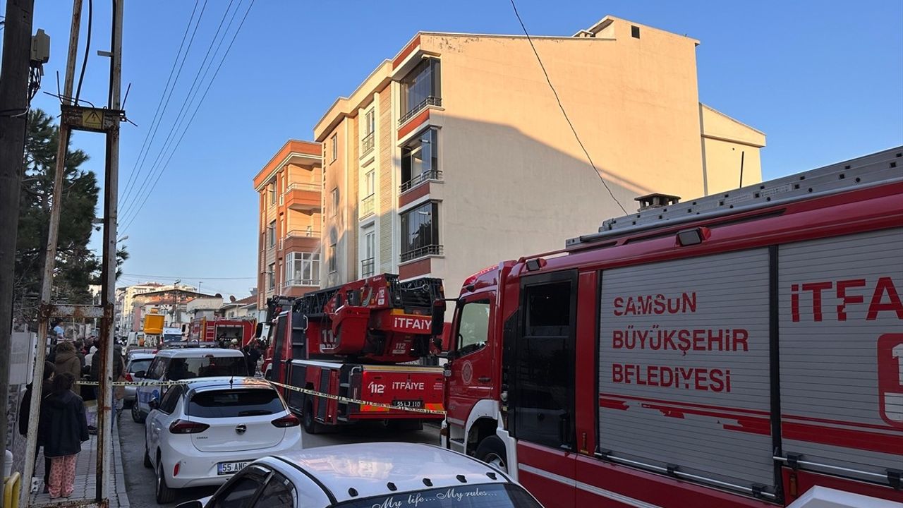 Samsun'da Çocuk Yangın Çıkardı