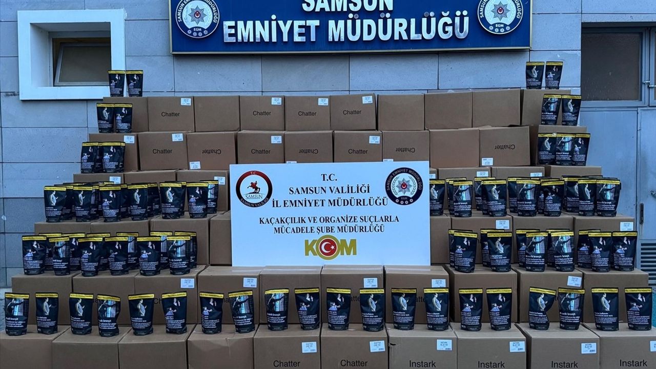 Samsun'da Kaçak Tütün Operasyonu: 650 Kilogram Ele Geçirildi