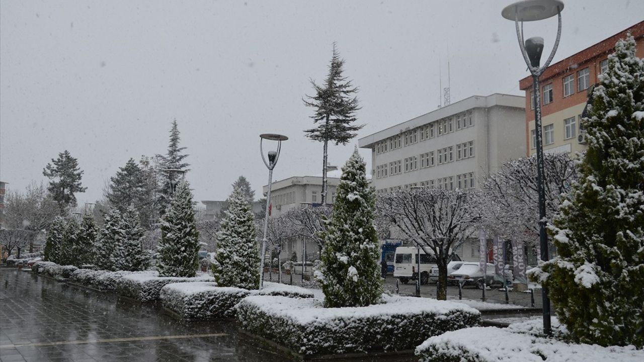 Samsun'da Kar Yağışı Etkili Oluyor
