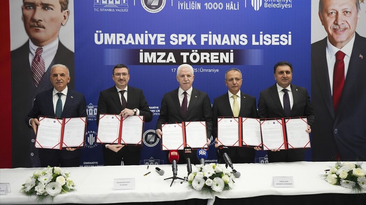 SPK Finans Lisesi Protokol İmza Töreni