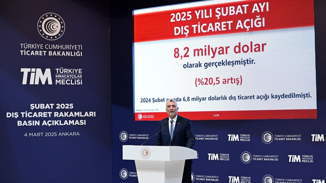 Şubat Ayı Dış Ticaret Verileri Açıklandı